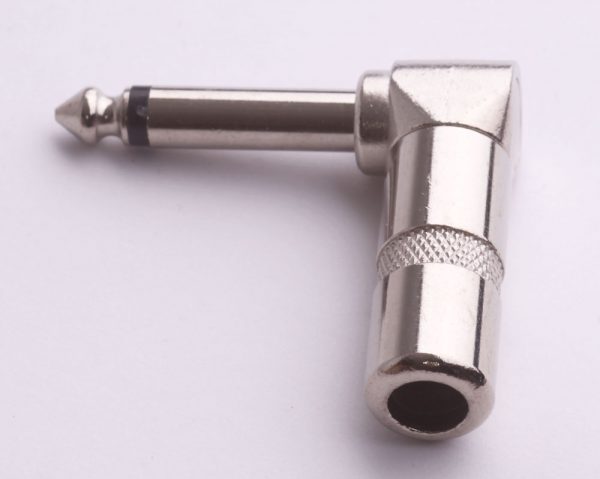 Winkel-Adapter- Klinke 6,3 mm auf 6,3 mm, mono
